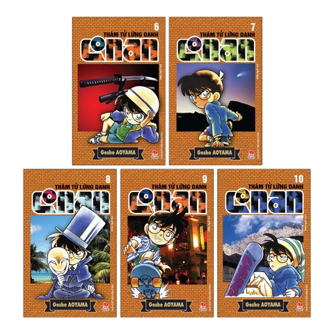Combo Thám tử lừng danh Conan Tập 6 - Tập 10 (5 cuốn)
