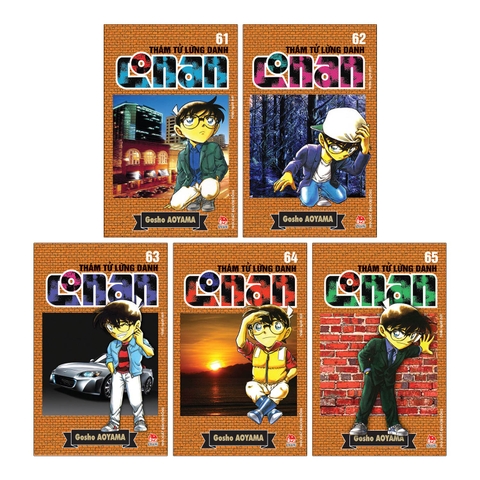 Combo Thám tử lừng danh Conan Tập 61 - Tập 65 (5 cuốn)
