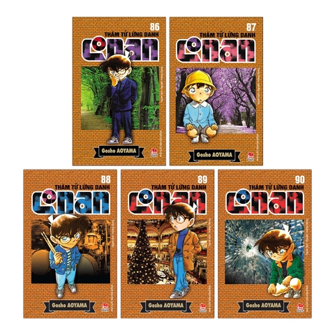 Combo Thám tử lừng danh Conan Tập 86 - Tập 90 (5 cuốn)