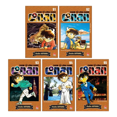Combo Thám tử lừng danh Conan Tập 91 - Tập 95 (5 cuốn)