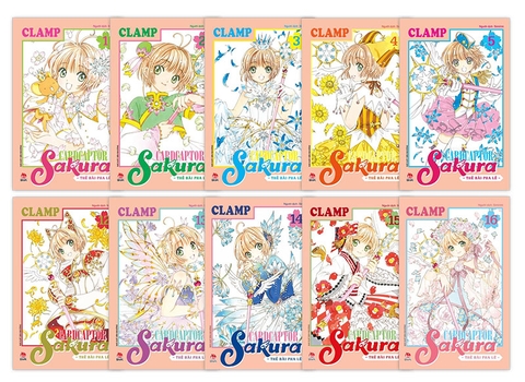 Combo Card Captor Sakura - Thẻ bài pha lê (16 tập)