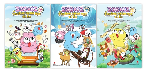 Combo Zookiz và trường khoa học bí ẩn (3 tập) (Tặng kèm Sticker + Thước kẻ + Bộ 4 chiếc Nhãn vở)