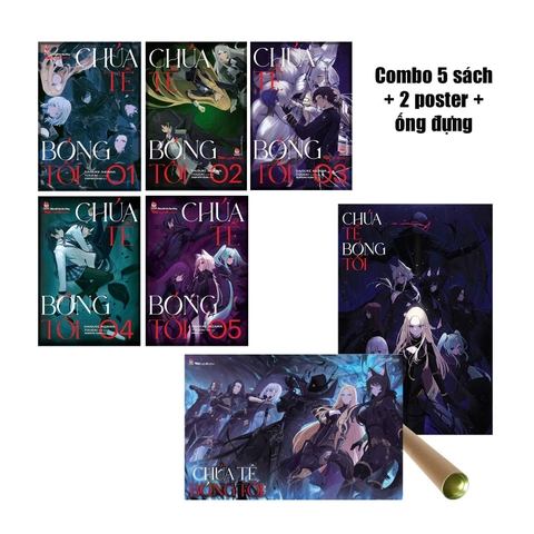Combo Chúa tể bóng tối (Light-novel) Tập 1 - Tập 5 (5 cuốn) (Tặng 02 Poster)