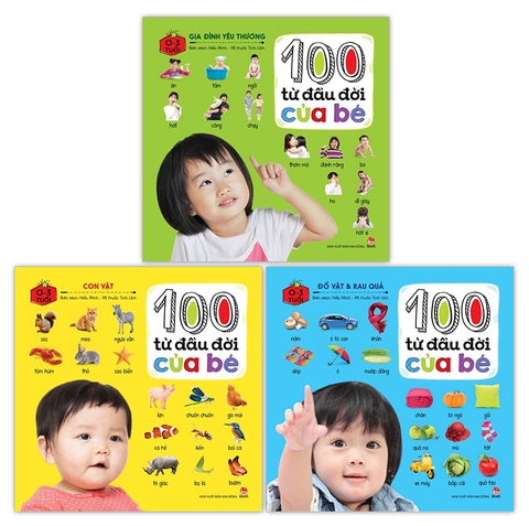 Combo 100 từ đầu đời của bé (3 cuốn)