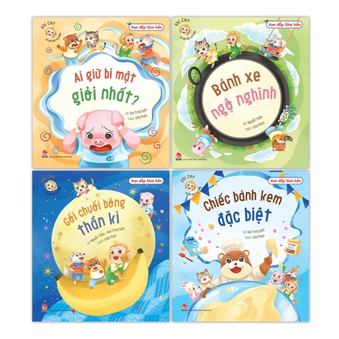 Combo Vun đắp tâm hồn - Khỉ Con và các bạn vui nhộn (4 cuốn)