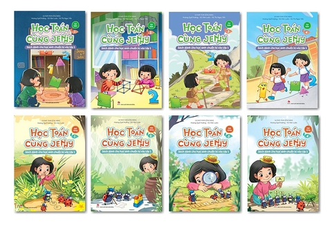 Combo Học Toán cùng Jenny - Sách dành cho học sinh chuẩn bị vào lớp 1 (8 cuốn)