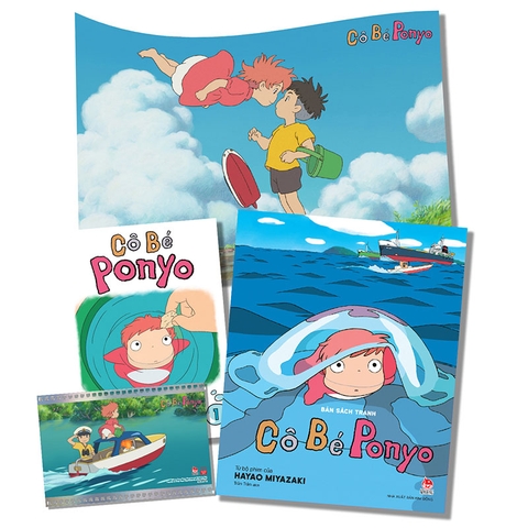 Combo Cô bé Ponyo (Truyện tranh màu + Bản sách tranh) (Tặng Postcard + Poster độc quyền)