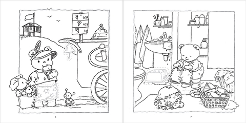 Gấu Bobbi tô màu và dán hình - Tập 1