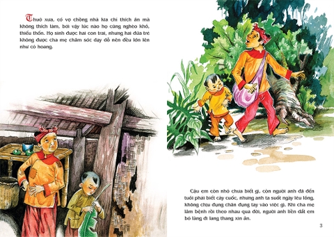 Tranh truyện dân gian Việt Nam - Hai anh em và cây thuốc thần (2023)