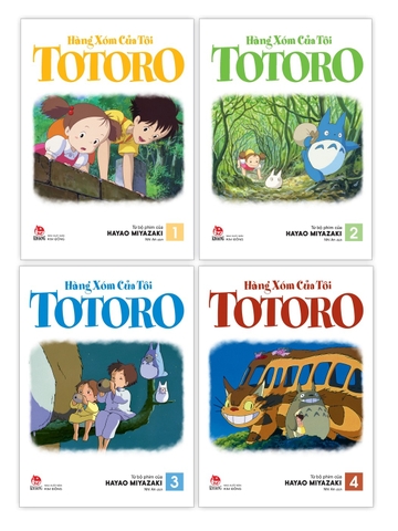 Combo Hàng xóm của tôi TOTORO (Truyện tranh màu) Tập 1 - Tập 4 (4 cuốn)