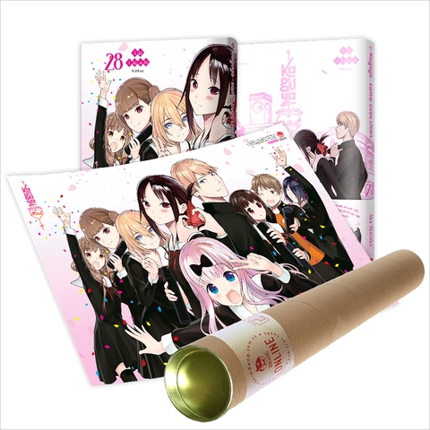 Kaguya - Cuộc chiến tỏ tình - Tập 28 - Bản thường + Bản đặc biệt (Tặng Poster kèm ống bảo vệ)