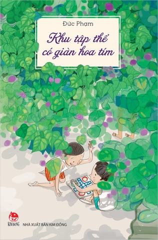 Khu tập thể có giàn hoa tím