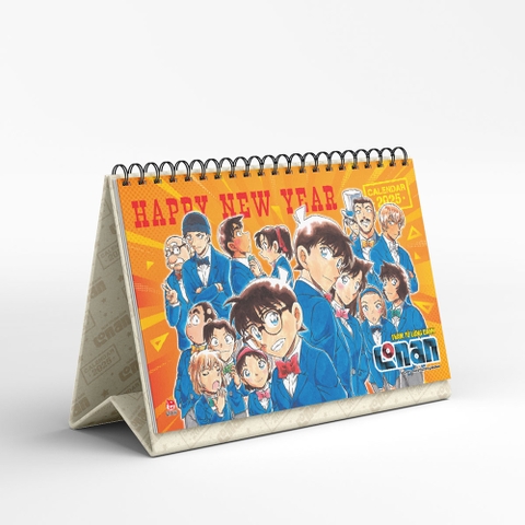 Lịch để bàn Thám tử lừng danh Conan 2025 (Tặng kèm 01 Set Bookmark Ivory)