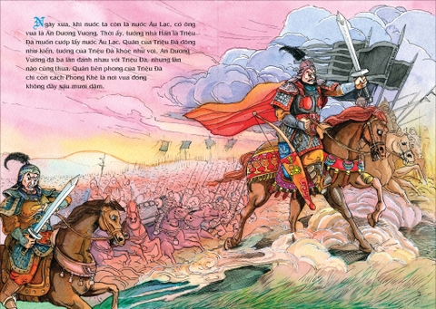 Tranh truyện dân gian Việt Nam - An Dương Vương xây thành Ốc (2023)