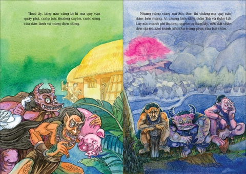 Tranh truyện dân gian Việt Nam - Sự tích hoa đào , hoa mai