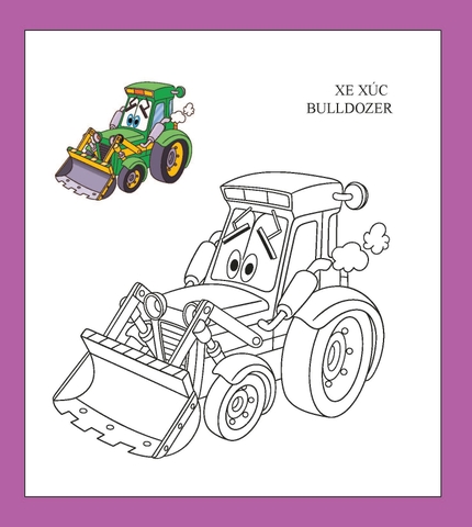 Họa sĩ nhí tô màu - Máy bay và xe cộ