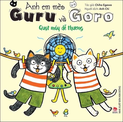 Anh em mèo Guru và Goro - Quạt máy dễ thương