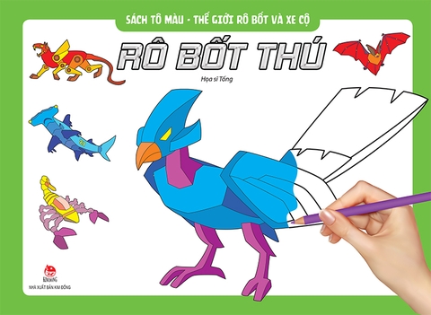 Sách tô màu - Thế giới rô bốt và xe cộ - Rô bốt thú (2020)