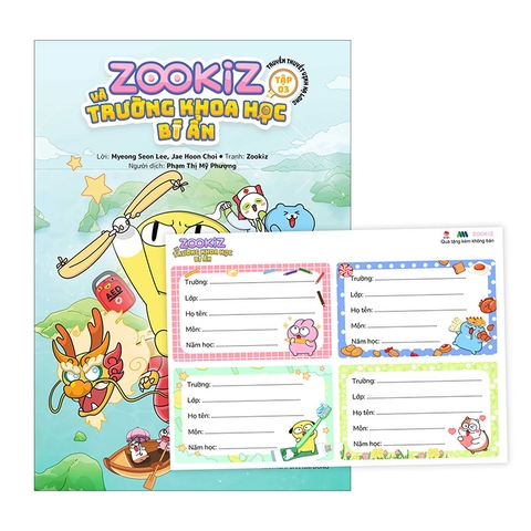 Combo Zookiz và trường khoa học bí ẩn (3 tập) (Tặng kèm Sticker + Thước kẻ + Bộ 4 chiếc Nhãn vở)