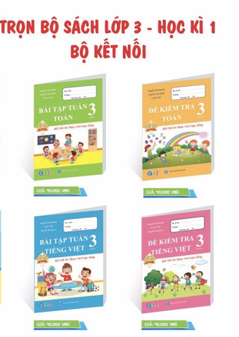 CB bài tập tuần và đề KT kỳ 1 lớp 3 kết nối