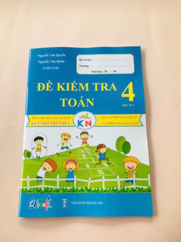 Đề kiểm tra toán kỳ 1 lớp 4 kết nối