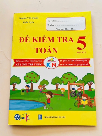 Đề kiểm tra toán kỳ 1 lớp 5 kết nối