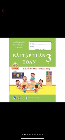 Bài tập tuần toán kỳ 1 lớp 3 kết nối