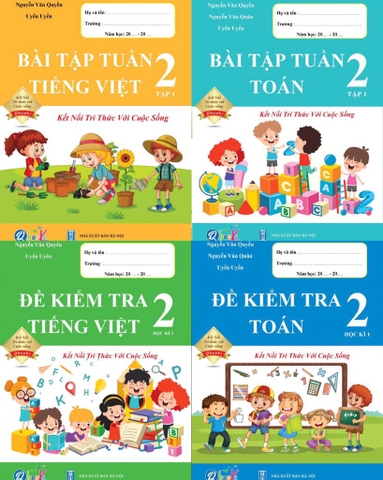 CB Bài tập tuần và đề KT kỳ 1 lớp 2 Kết Nối Tri Thức