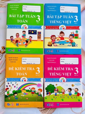 CB bài tập tuần và đề KT kỳ 1 lớp 3 kết nối