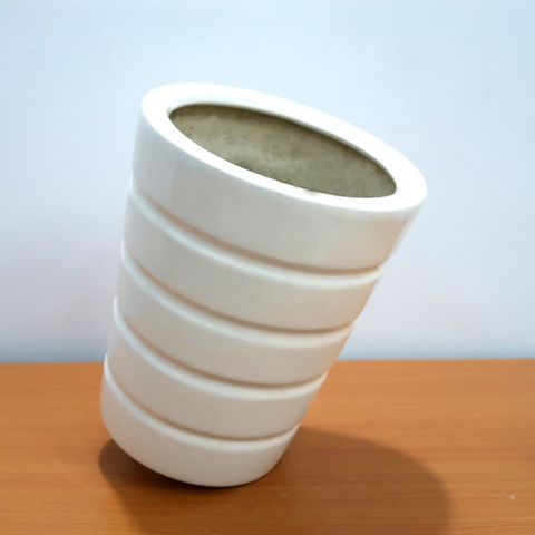 Chậu sứ trụ tròn vát