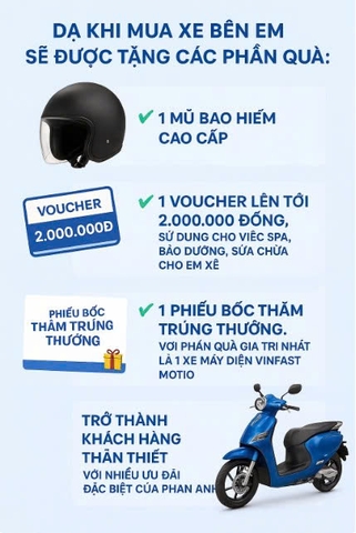 KHUYẾN MẠI KHI MUA XE ĐIỆN