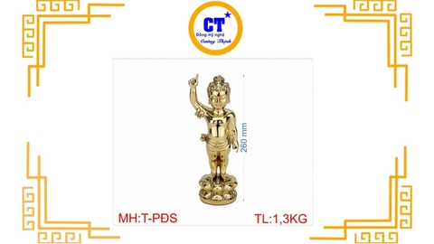 Tượng Phật Đản Sanh Chỉ Thiên cao 26cm