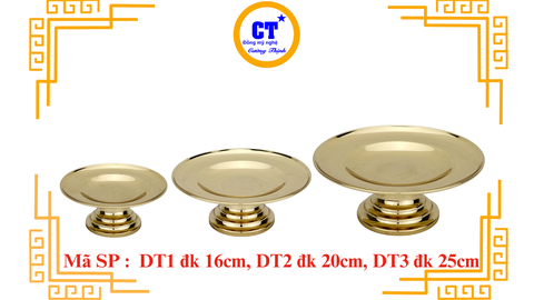 Dĩa trơn đk 16cm đến 25cm