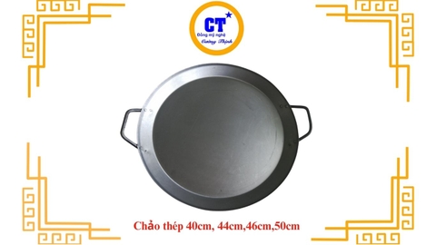 Chảo chiên bột chiên thép 40cm, 44cm, 46cm, 50cm