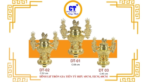Đỉnh lư tròn gia tiên tỳ hưu
