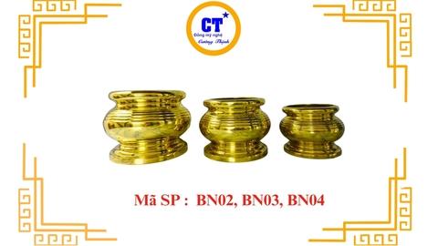 Bát nhang trơn đồng HTP