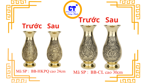 Bình bông Phú Quý Cúc Lớn 25cm 30cm