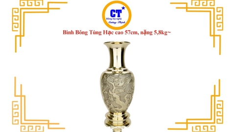 Bình bông Tùng Hạc cao 57cm