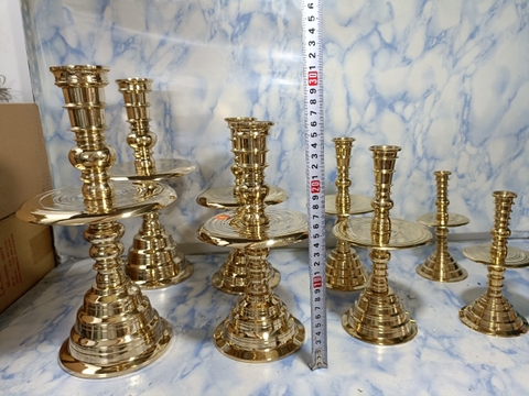 Cặp Chân đèn trơn thường 16cm đến 31cm