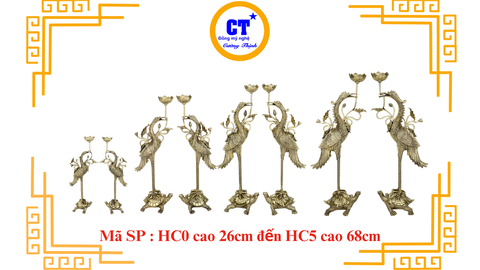 Cặp Hạc cánh VT cao từ 27cm đến 53cm