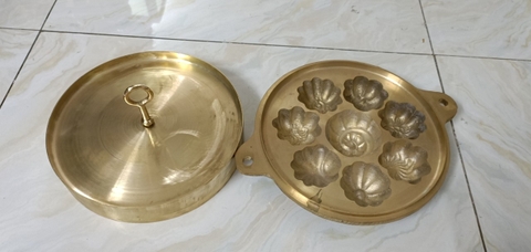 Khuôn bông lan đồng, bánh thuẫn đồng lớn 8 bánh
