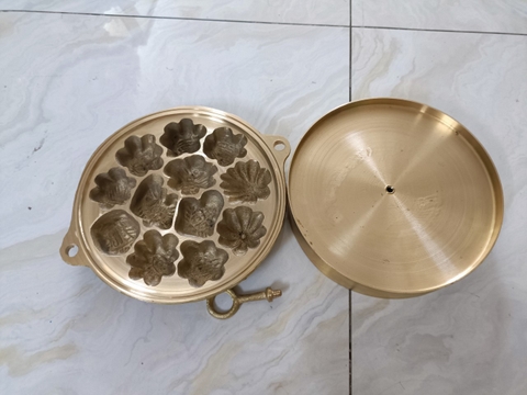 Khuôn bông lan đồng, bánh thuẫn đồng nhỏ 12 bánh