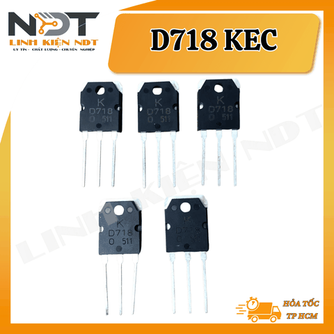 [ COMBO 5 CON ] D718 Transistor Hãng KEC - Linh Kiện NDT