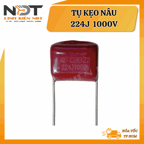 Tụ Kẹo Nâu CBB22 224J 1000V - Linh Kiện NDT