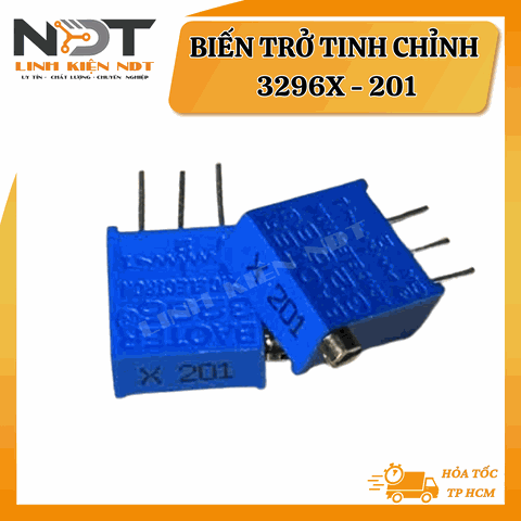 Bộ 10 Chiếc Biến Trở Tinh Chỉnh 3296X 201 (200R) - Linh Kiện NDT
