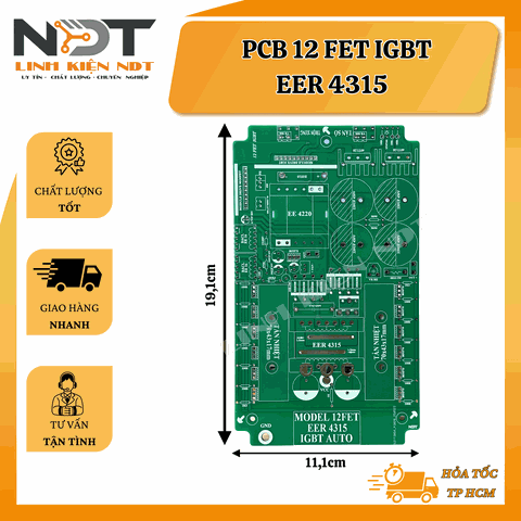 PCB 12 FET IGBT EE4315 - Linh Kiện NDT