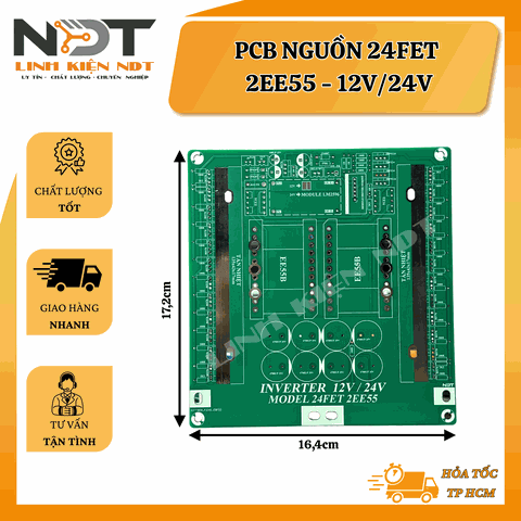 PCB 24 FET 2EE55 12/24V - Linh Kiện NDT