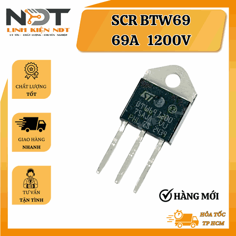 SCR BTW69 1200 - SCR 69A 1200V - Linh Kiện NDT