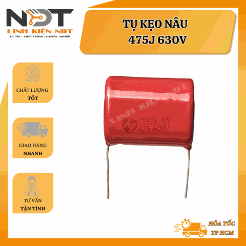 Tụ Kẹo Nâu 475J 630V - Linh Kiện NDT