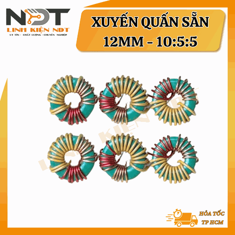 Lõi Xuyến 12mm Quấn Sẵn 10:5:5 - Linh Kiện NDT